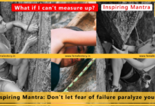 Don’t let fear of failure paralyze you!!